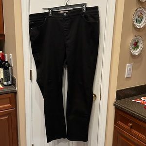 Soft Surroundings Straight Leg Ultimate Denim (Black) jeans